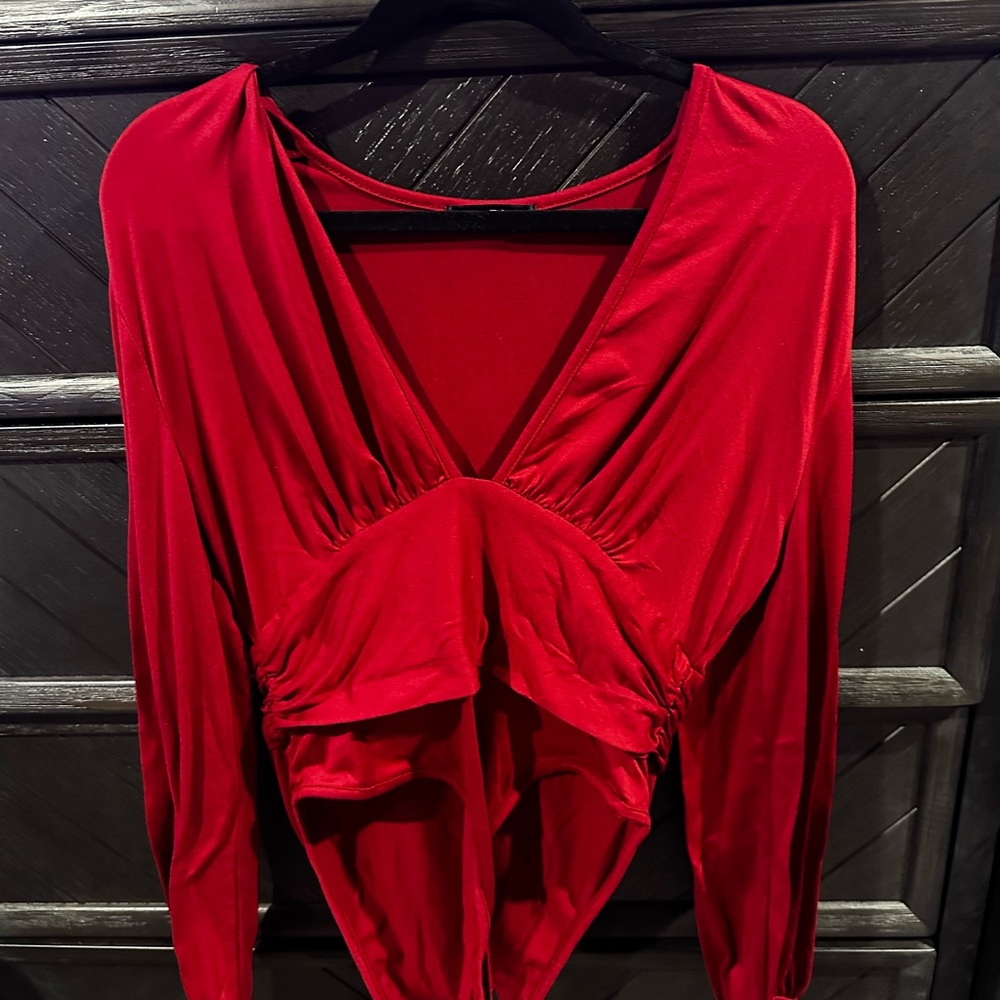 Red bodysuit